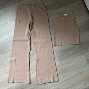 Tan/Nude sleeveless lounge set - Canadian brand